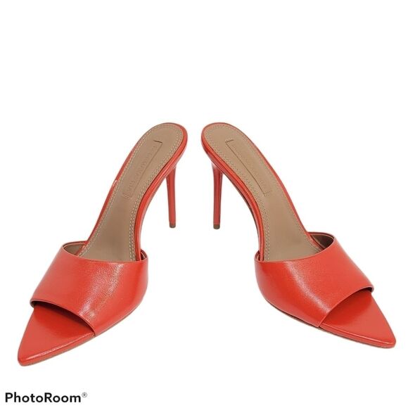 BCBGMAXAZRIA Dana Rodi Tomato Stiletto Heels, SIZE 6 - Picture 3 of 12